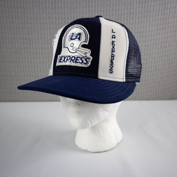 USFL LA Express Los Angeles Mesh Snapback 1990s Vintage - Picture 1 of 8